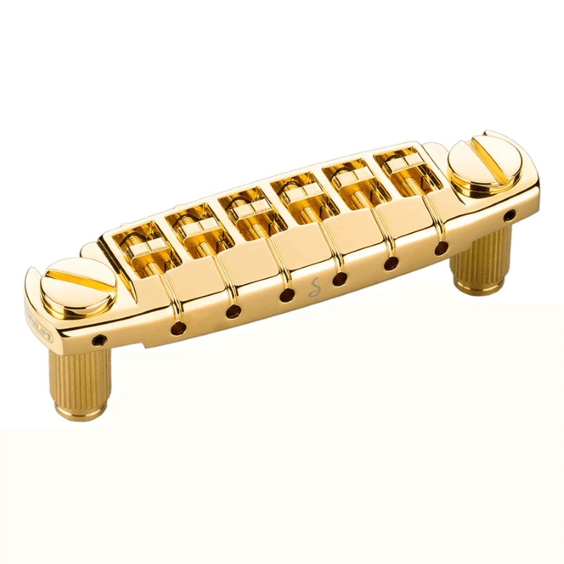 Schaller 12350500 Ponte Signum per chitarra elettrica, 10,5mm, 12'', dorato 12350500