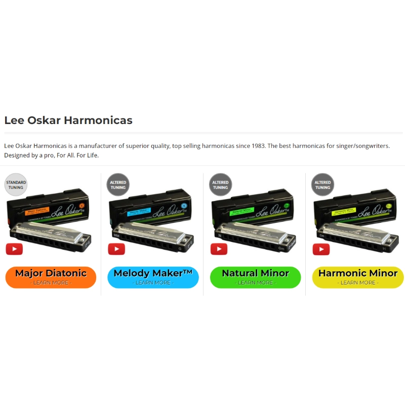 Lee Oskar 1910 G Armonica Sol maggiore Diatonica