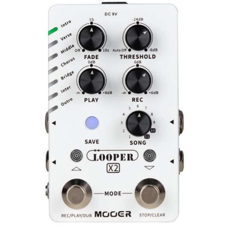 MOOER LOOPER X2 a doppio footswitch