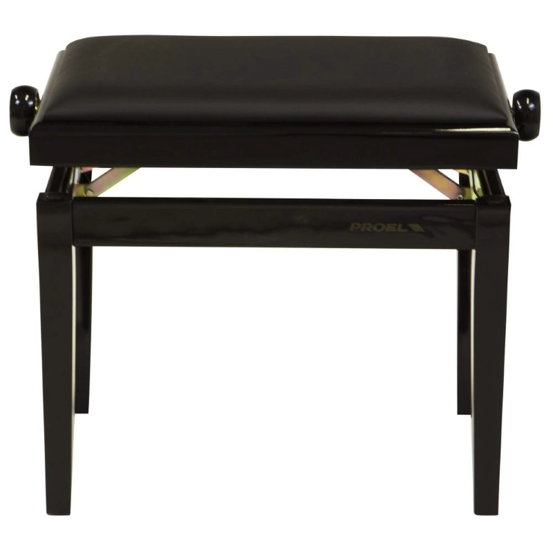 Proel PB90SBBBK Panca per Pianoforte Nero Lucido Seduta in Similpelle Nero