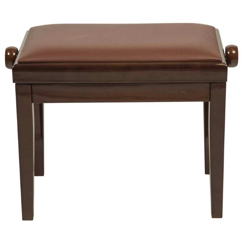 Proel PB90SBWBR Panca per Pianoforte Noce Lucido Seduta in Similpelle Marrone