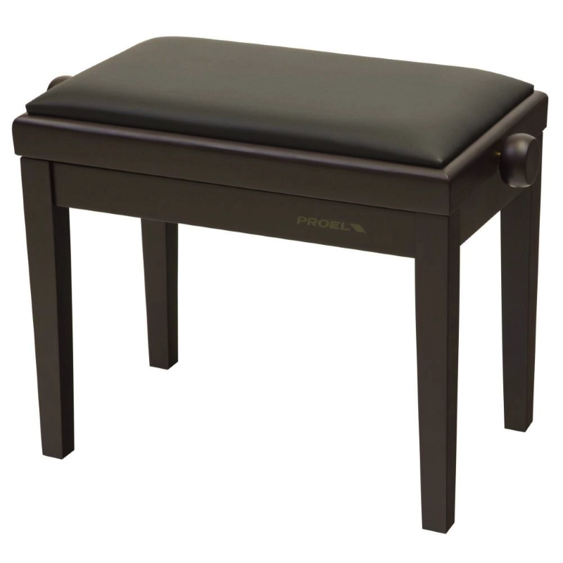 Proel PB90SSRBK Panca per Pianoforte Palissandro Opaco Seduta Similpelle Nero