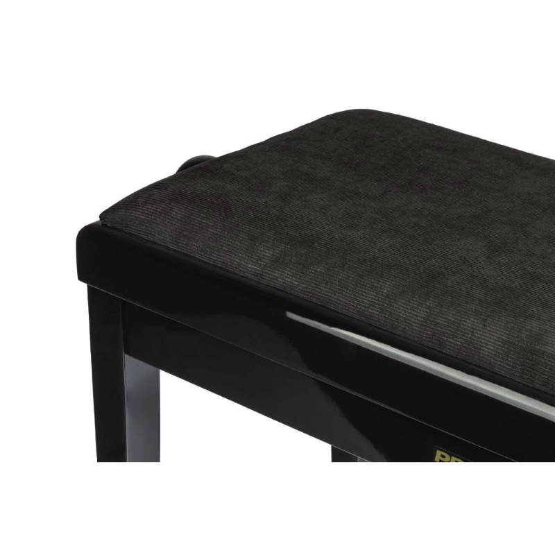 Proel PB90VBBBK Panca per Pianoforte Nero Lucido Seduta in Velluto Nero