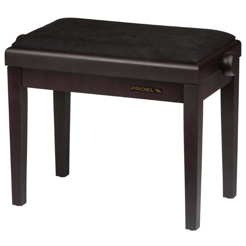 Proel PB90VSRBK Panca per Pianoforte Palissandro Opaco Seduta in Velluto Nero