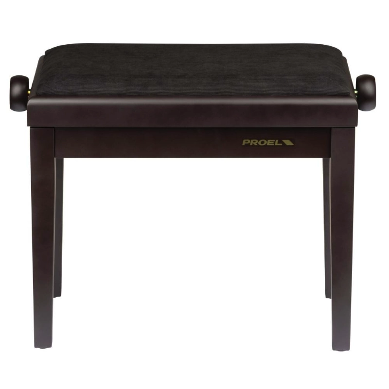 Proel PB90VSRBK Panca per Pianoforte Palissandro Opaco Seduta in Velluto Nero