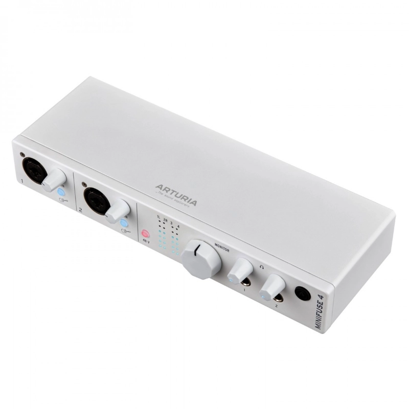 Arturia MiniFuse 4 White Interfaccia Audio USB C 2 Input Combo 2 Input TRS/ 4-OUT Bianca