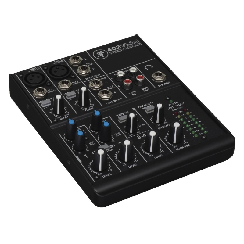 Mackie 402 VLZ4 Mixer Analogico 4 Canali con 2 Mic Preamp Onyx