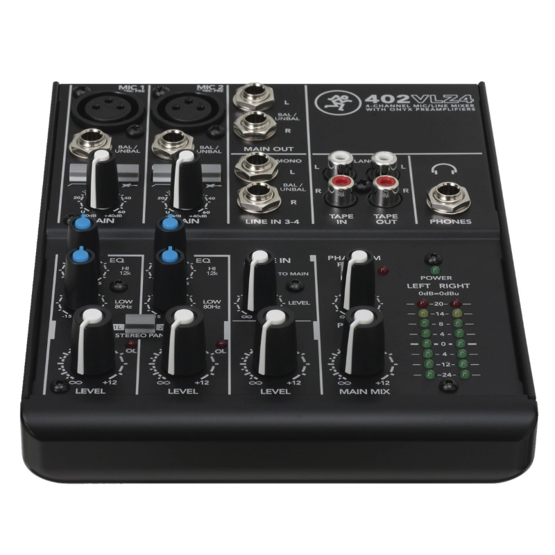 Mackie 402 VLZ4 Mixer Analogico 4 Canali con 2 Mic Preamp Onyx
