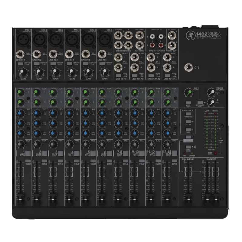 Mackie 1402 VLZ4 Mixer Analogico 14 Canali con 6 Mic Preamp Onyx