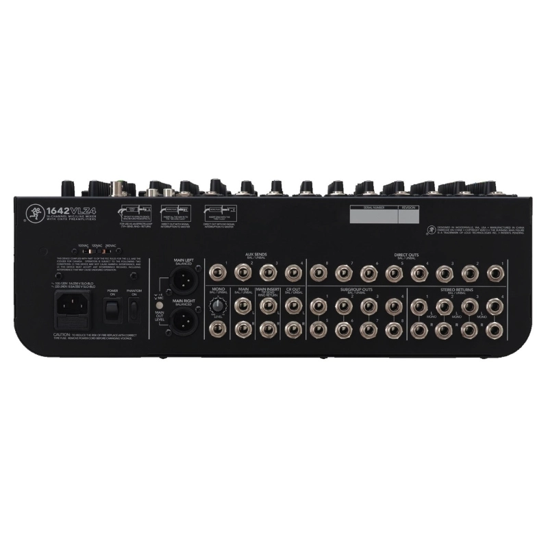 Mackie 1642 VLZ4 Mixer Analogioco 16 Canali/ 4 Bus con 10 Mic Preamp Onyx