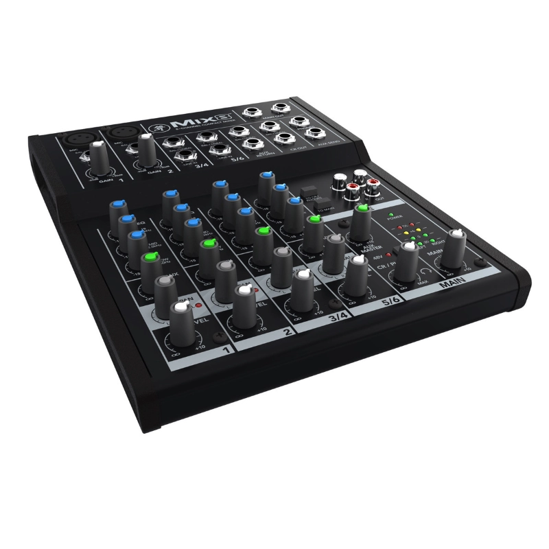 Mackie Mix 8 Mixer Compatto 6 Input on 2 Preamplificatori Microfonici