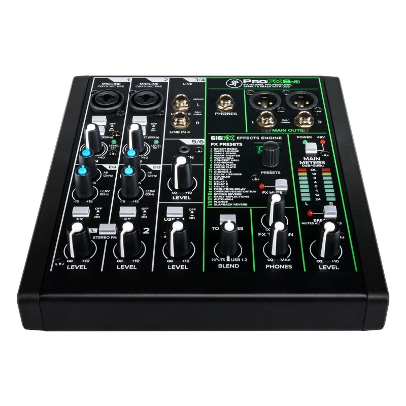 Mackie ProFX6v3 Mixer USB 6 Canali con Effetti Professionali