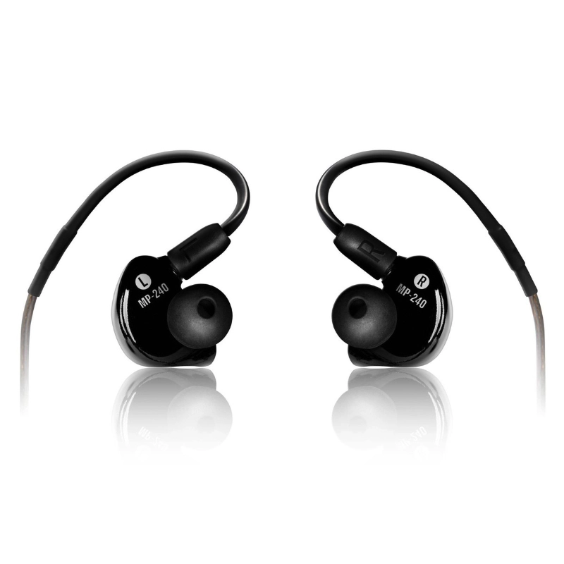 Mackie MP 240 Cuffia Auricolare con Doppio Driver Ibrido Nera