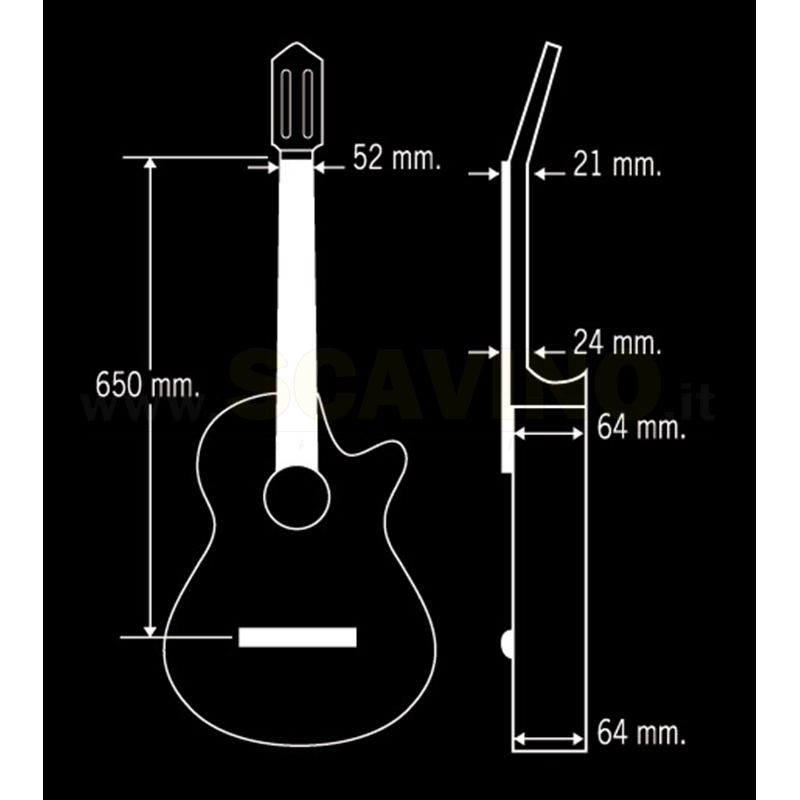 Paco Castillo modello 234TE chitarra classica elettrificata
