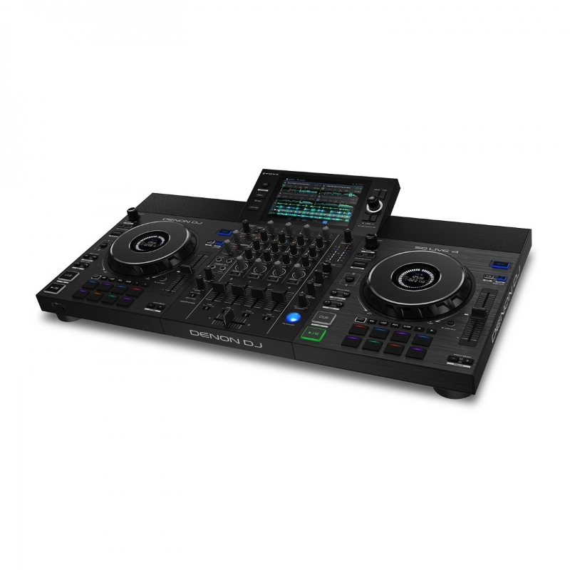 Denon SCLIVE4  Consolle 4 Deck per DJ con Display 7", Monitor Integrati e Router Wi-Fi Interno