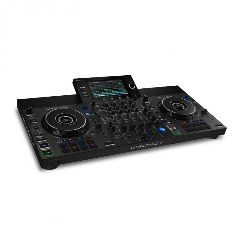Denon SCLIVE4  Consolle 4 Deck per DJ con Display 7", Monitor Integrati e Router Wi-Fi Interno