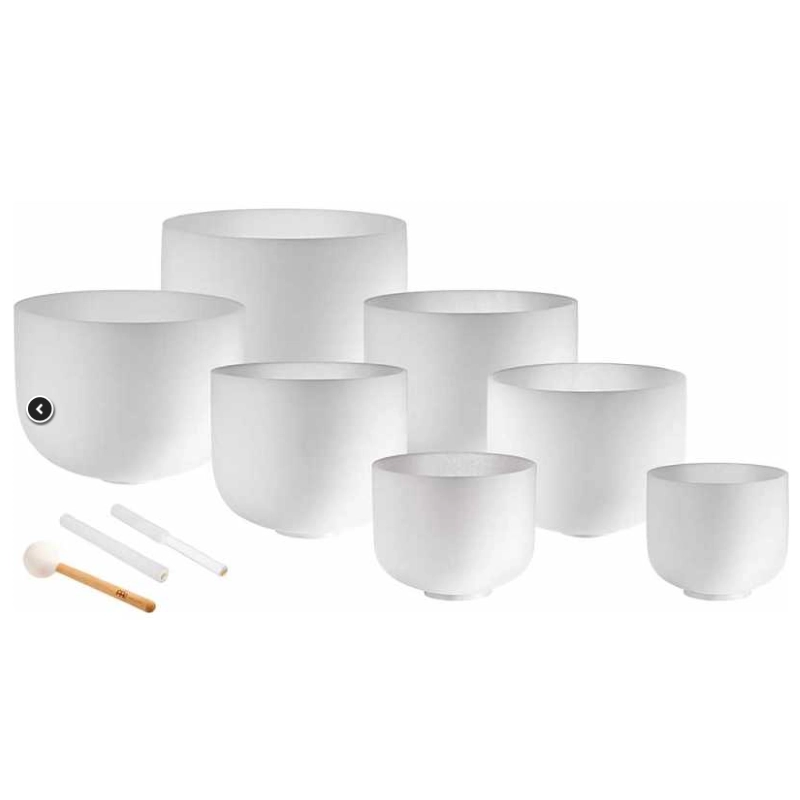 Sonic Energy CSBSETCHA 7 pezzi Campana Tibetana Cristallo Chakra Set - A432Hz