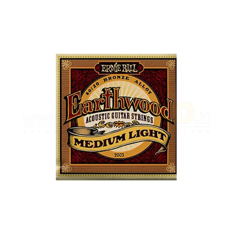 Ernie Ball 2003 Earthwood Medium Light Muta per Chitarra Acustica
