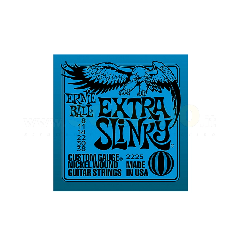 Ernie Ball 2225 Extra Slinky Muta Corde Chitarra Elettrica