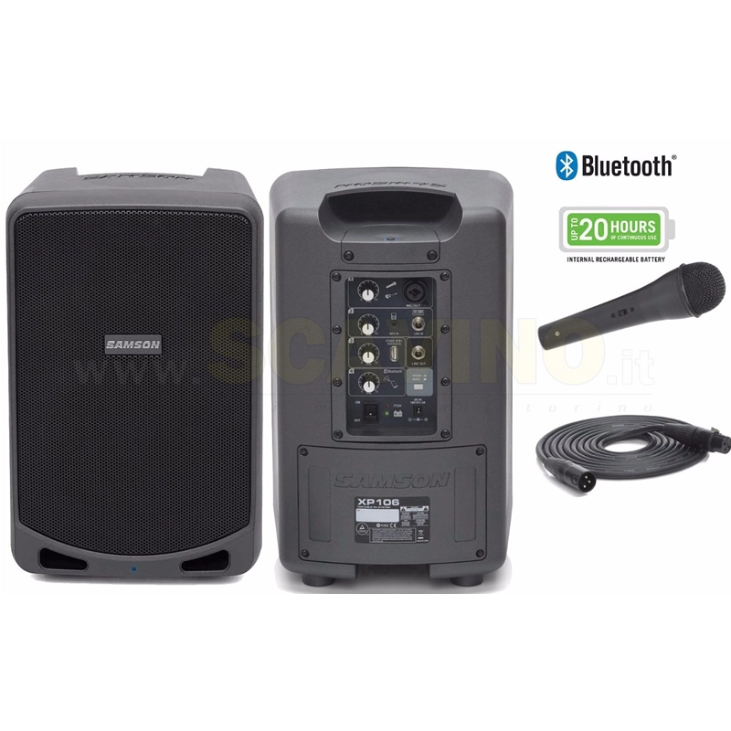 Samson EXPEDITION XP106 PA Portatile con Bluetooth