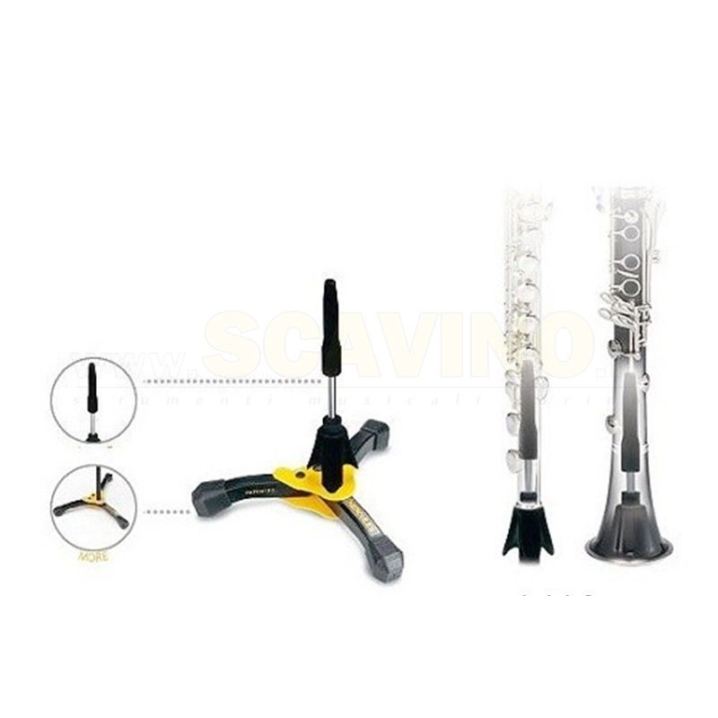 Hercules DS640BB Supporto per Flauto/Clarinetto