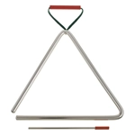 STUDIO 49 T20 Triangolo di acciaio argentato cm20 con cappio e battente