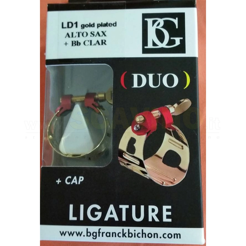 BG LD Duo Legatura per Clarinetto e Sax Alto Argentata