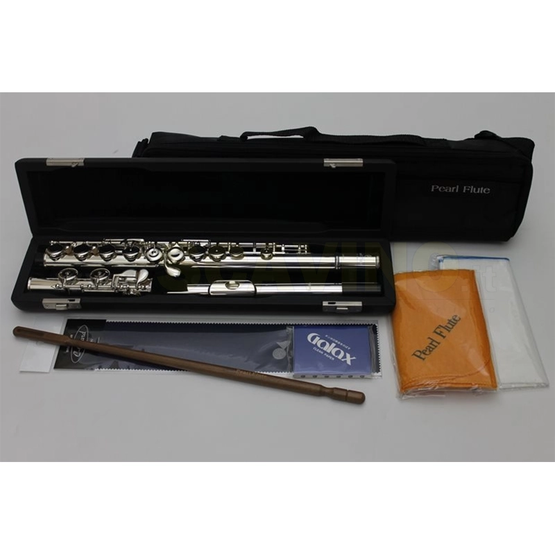 Pearl PF-665E Flauto Traverso con Testata d'Argento Fori Chiusi