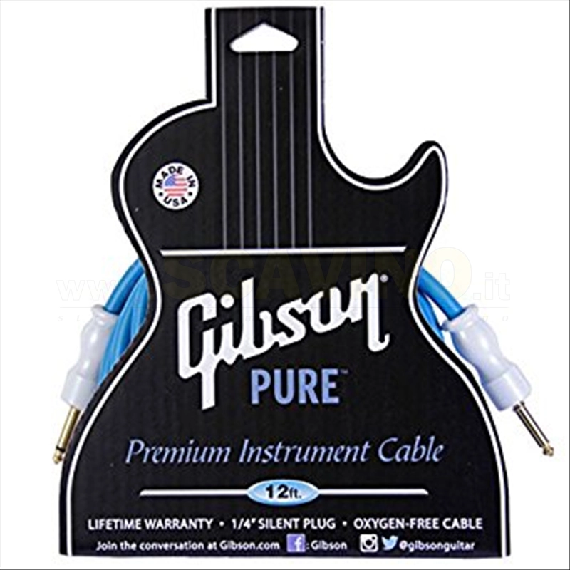 Gibson cavo CAB12" blu mt 3.66
