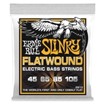 Ernie Ball 2813 - Corde Basso Flatwound Hybrid Slinky Bass 45-105 Liscie