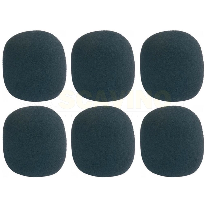 Proel WS6BK Kit 6 Filtri Antivento