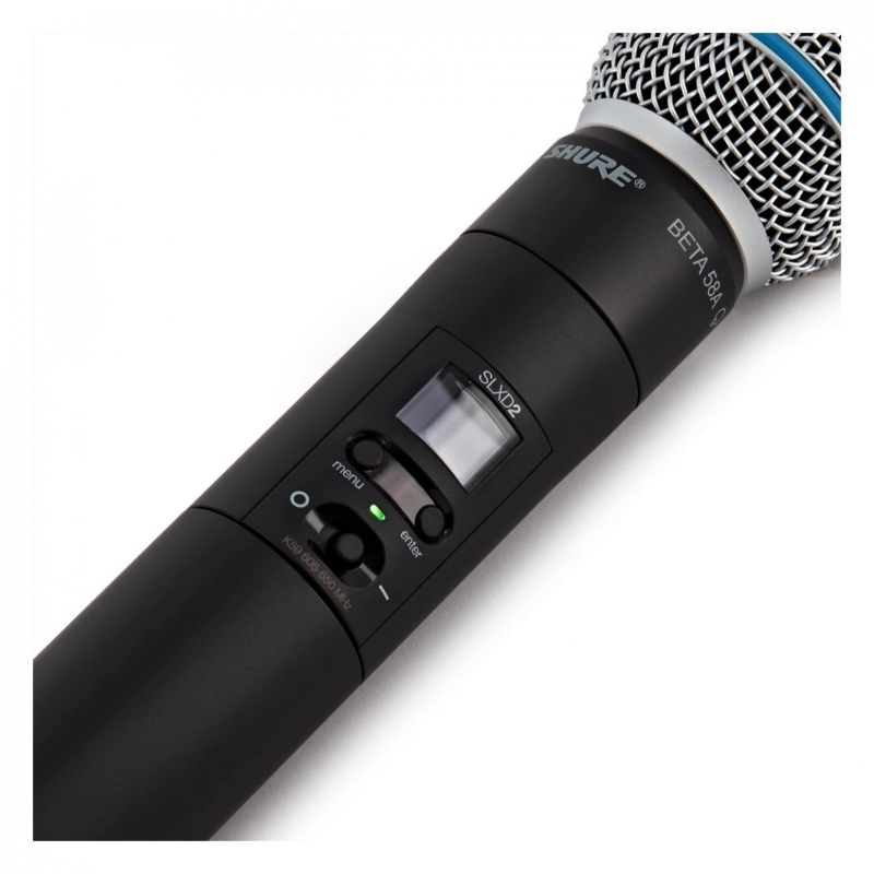 Shure SLXD24E/B58-S50 Radiomicrofoni Palmare con Capsula BETA 58 823-832 MHz / 863-865 MH