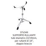 Supporto rullante STV249 Base con forcella doppia