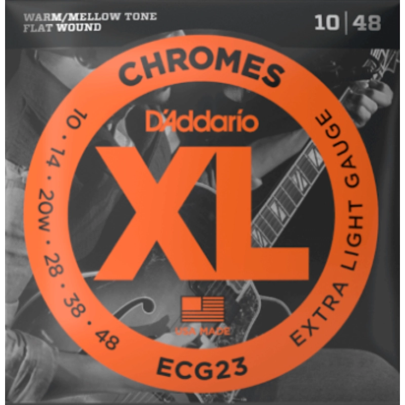 D'Addario ECG23 Muta Corde Chitarra Elettrica Flat 10-48