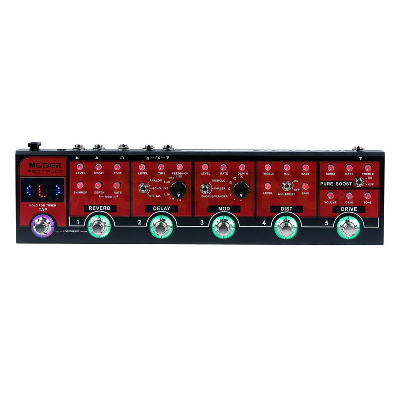 Mooer Red Truck Pedaliera Multieffetto per Chitarra