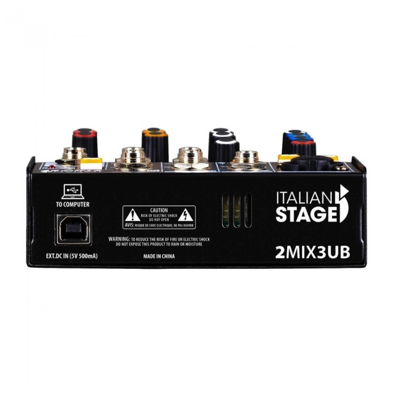 Italian Stage 2MIX3UB Mixer Audio Stereo con interfaccia USB e Bluetooth