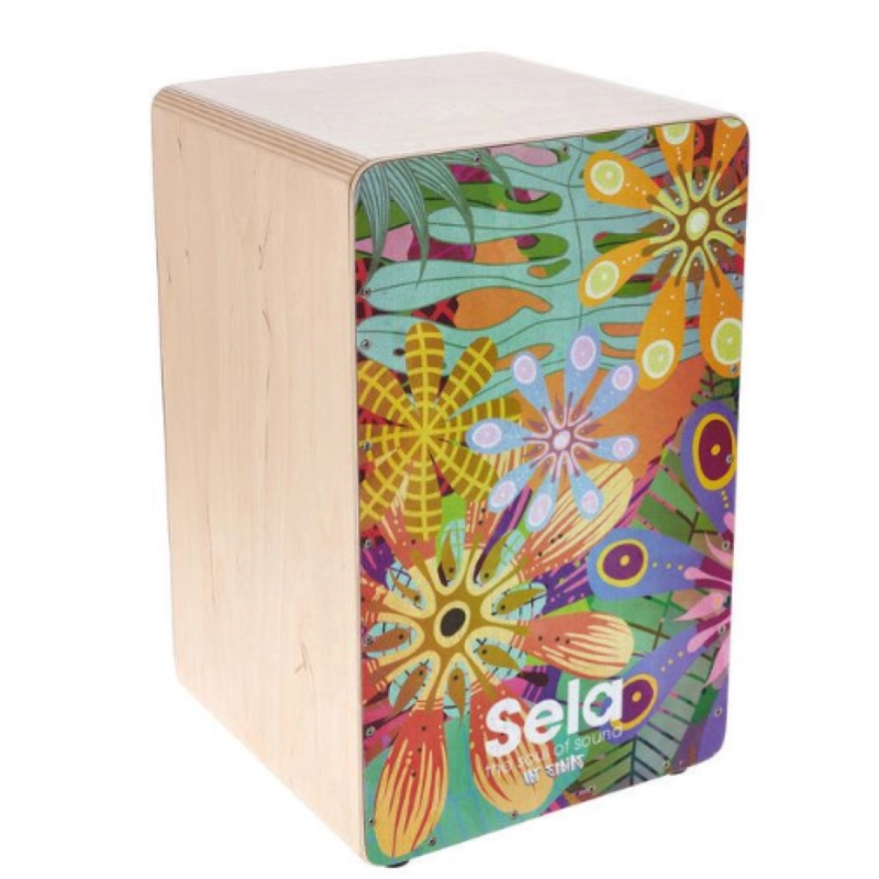 SELA SE179 Cajon Art Series Flower Power