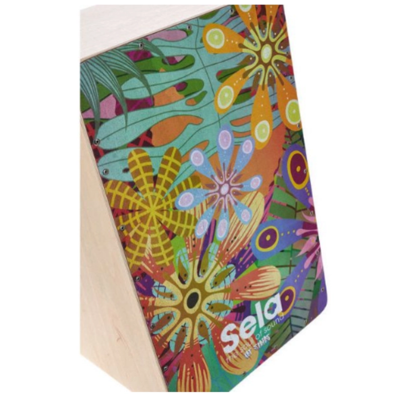 SELA SE179 Cajon Art Series Flower Power