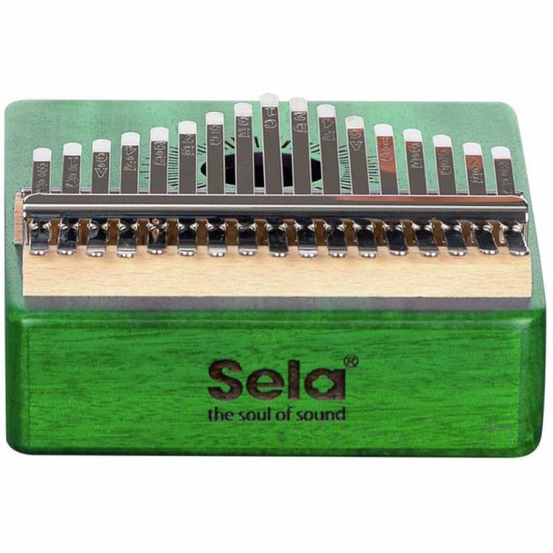 SELA SE248 Kalimba Mogano 17 note, verde