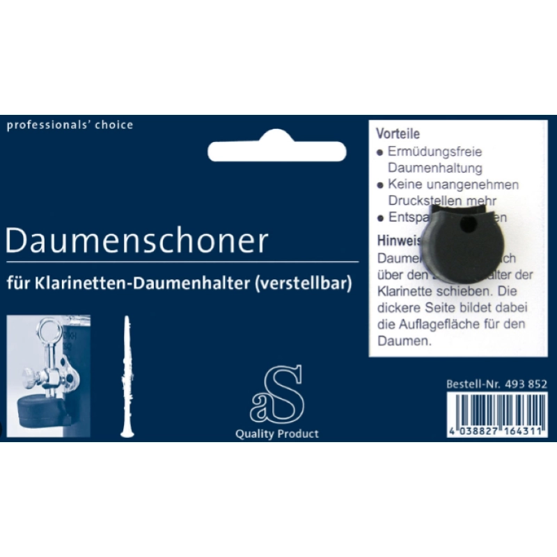 Arnold & Sons Gommino per Poggia Pollice Regolabile Clarinetto