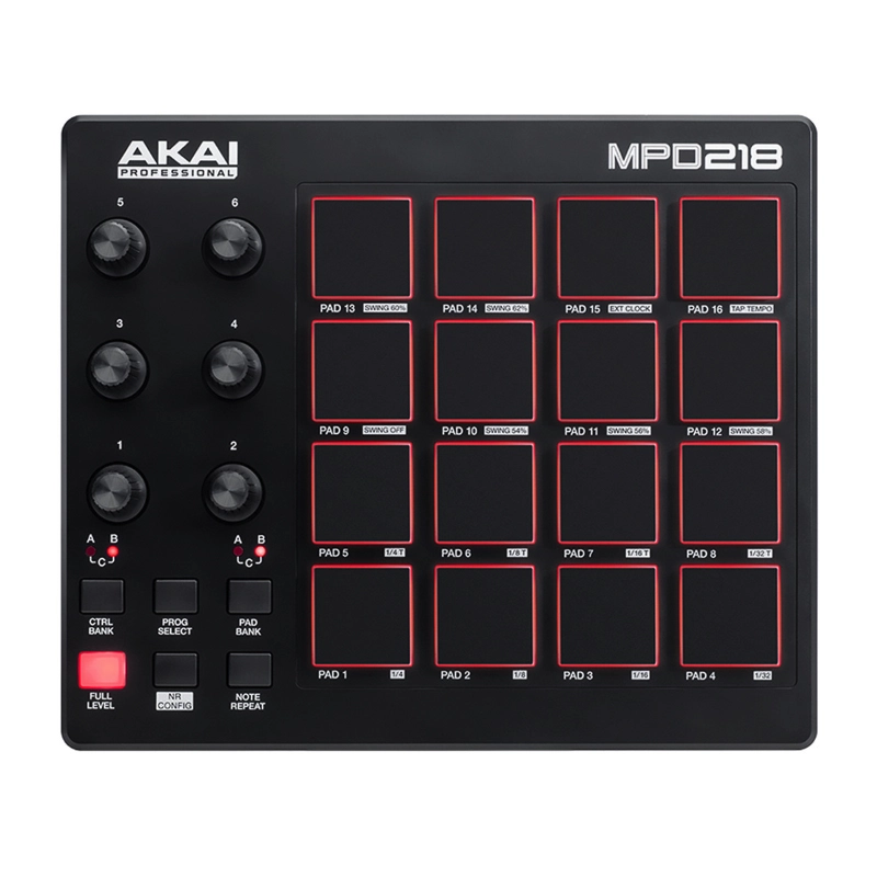 Akai Professional MPD218 Controller 16 Pad MIDI Over USB