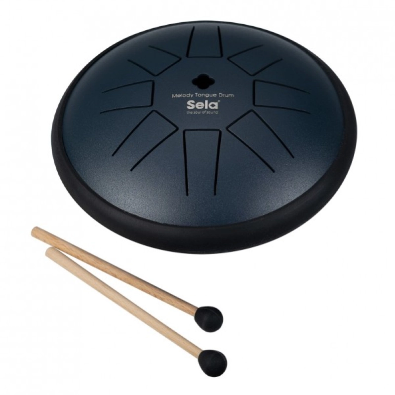 SELA SE361 Hand Pan 8 note 6"D Major Navy Blue, 8 note