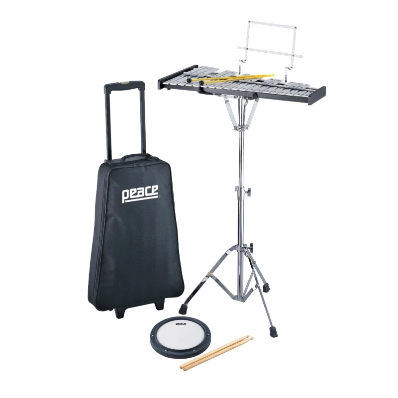 PEACE BK-3000R GLOCKENSPIEL 32 NOTE + STAND + PAD + Bacchette