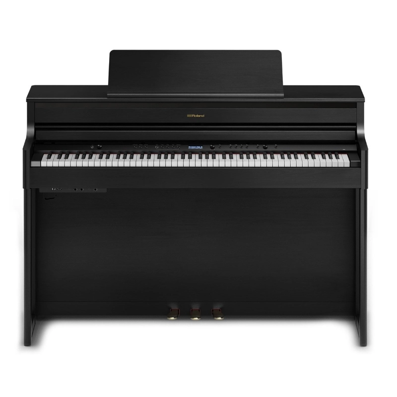 Roland HP704 CH Pianoforte Digitale 88 Tasti in Legno Charcoal Black con Mobile Nero Satinato