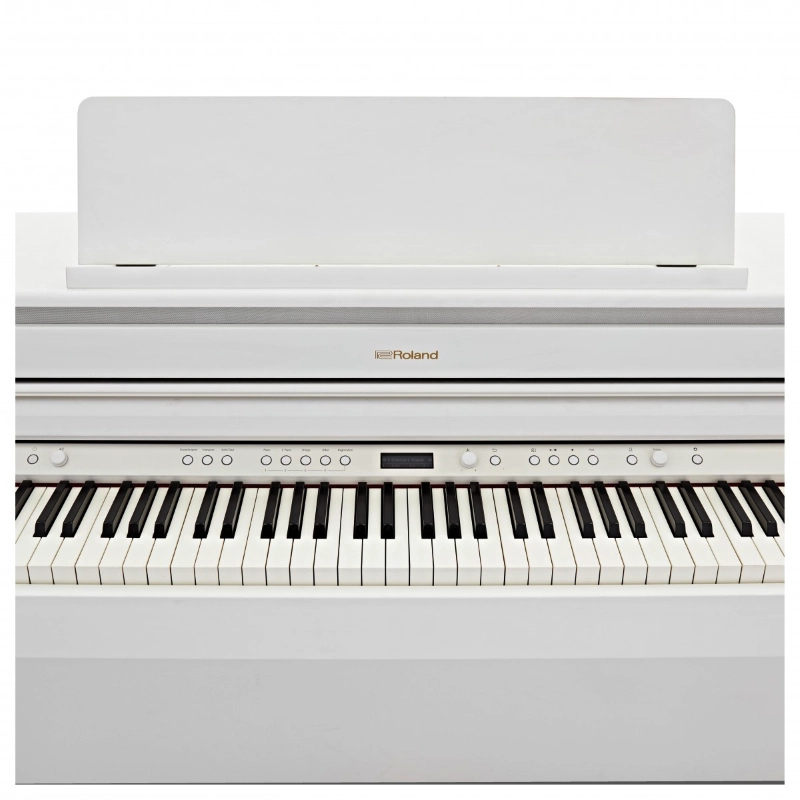 Roland HP704 WH Pianoforte Digitale 88 Tasti in Legno White con Mobile Bianco Satinato