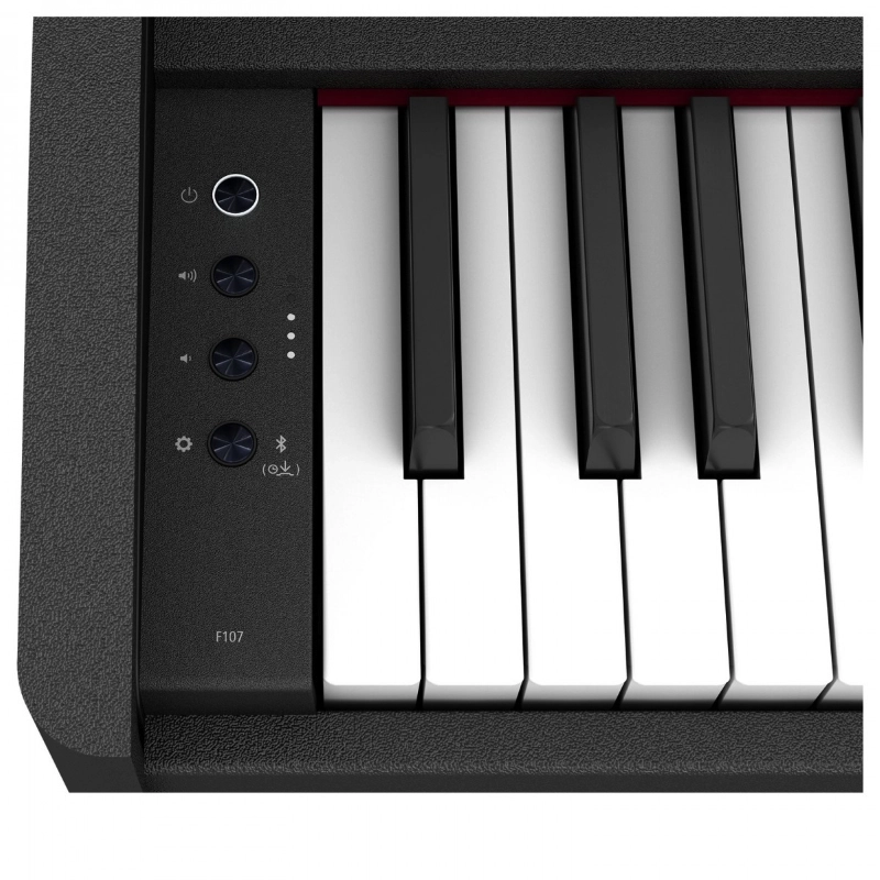 Roland F107 BKX Pianoforte Digitale Amplificato Nero con Mobile Compatto