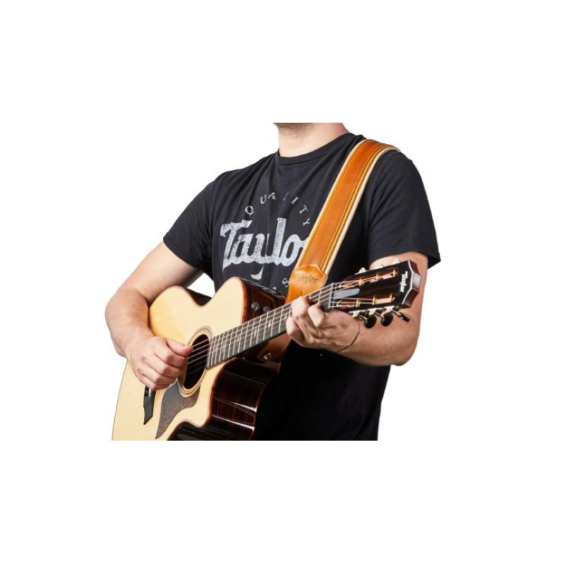 Taylor Reflections 2.5" Leather Guitar Strap - Palomino