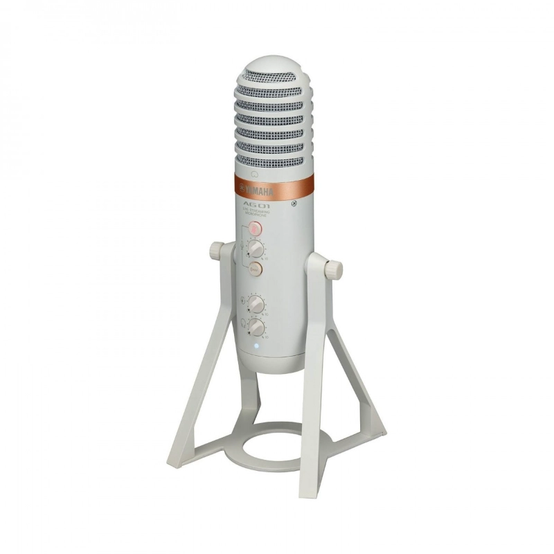 Yamaha AG01WH Microfono USB per Live Streaming Bianco