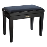 Roland RPB-220BK Panca Regolabile con Seduta in Velluto per Pianoforte Nero Satinato