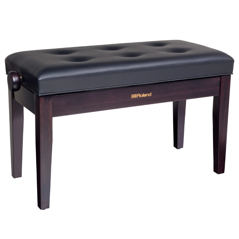 Roland RPB-D300RW Panca Regolabile a Doppia Seduta per Pianoforte Palissadnro Satinato